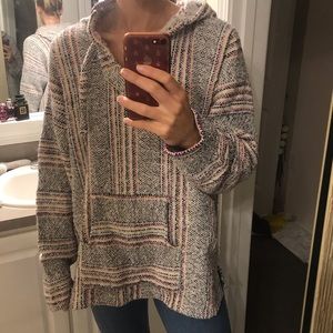 Baja knit hoodie